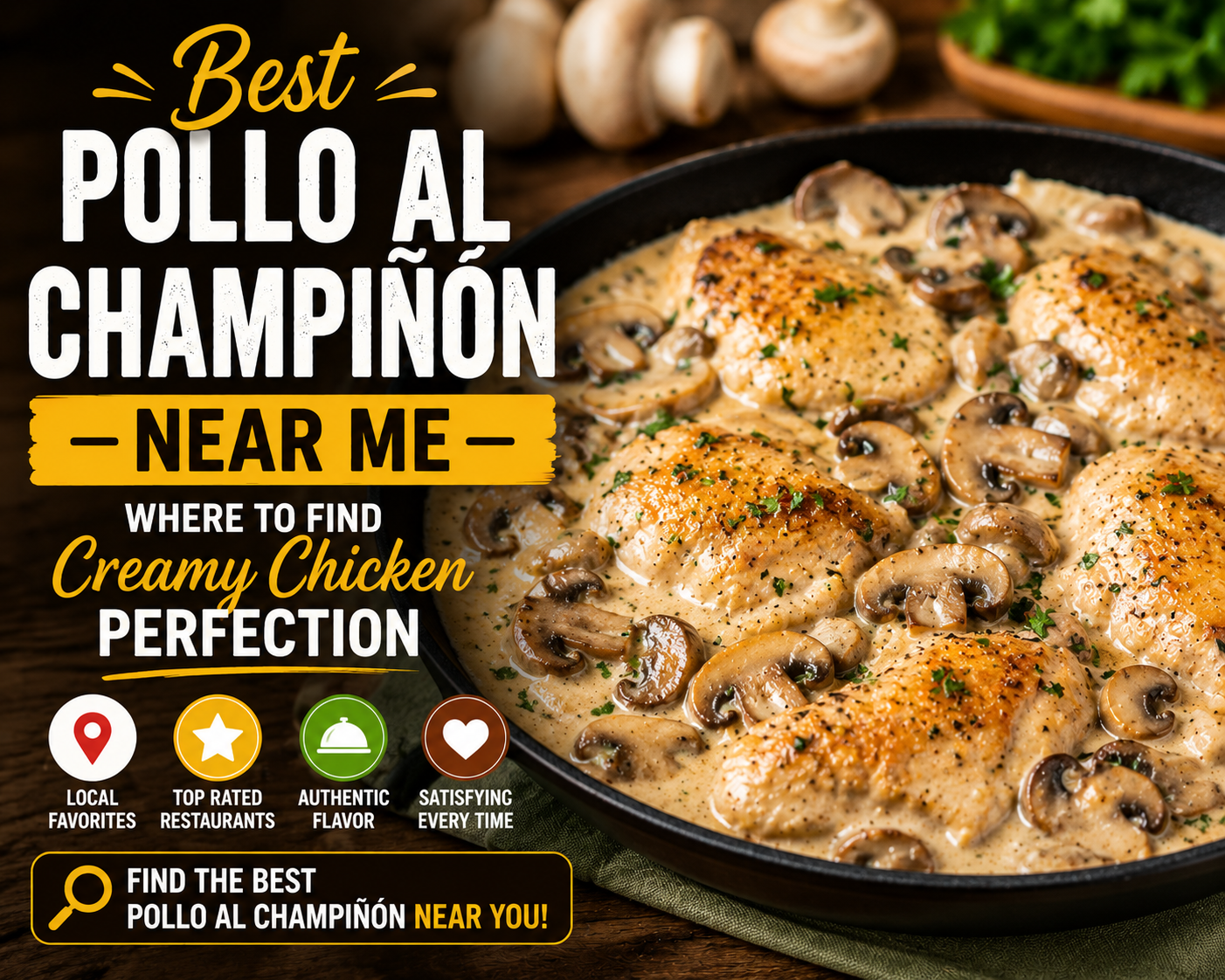 Best Pollo al Champiñón Near Me